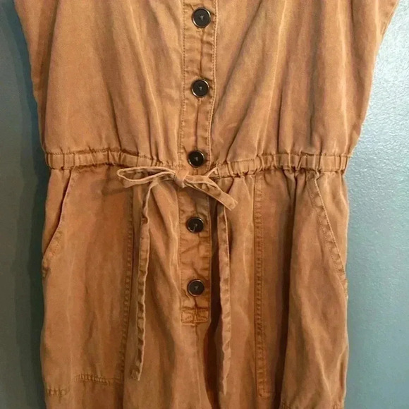 Alice and Olivia - brown tank jumpsuit - pockets - size 4 - Picture 3 of 10